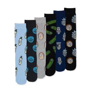 Cartoon Network Adult Swim Rick & Morty Casual Crew Socks-6 Pairs